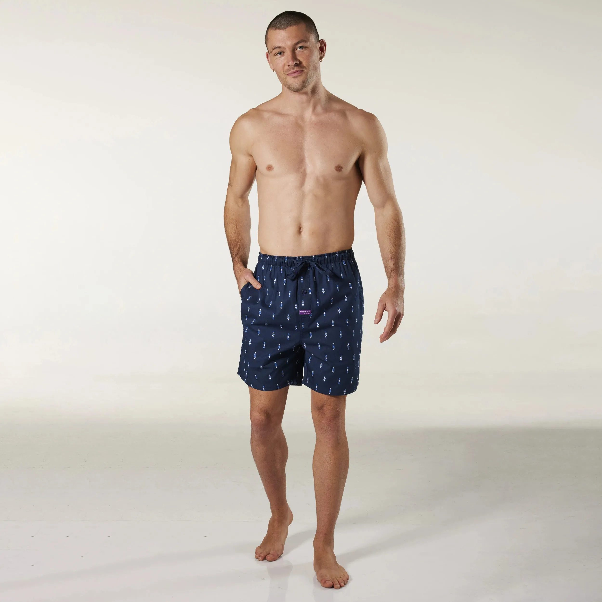 Men's Flint Cotton Sleep Short - Navy